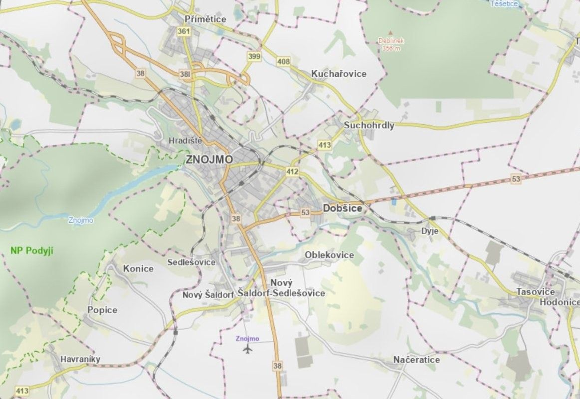 Komerční pozemek · 13 389 m² · Dyje - 3