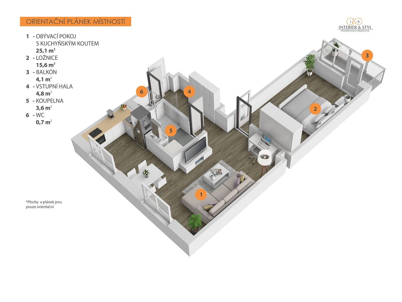 2+kk, Praha - Hloubětín, okres Praha 14, Hlavní město Praha, 55 m² - 2