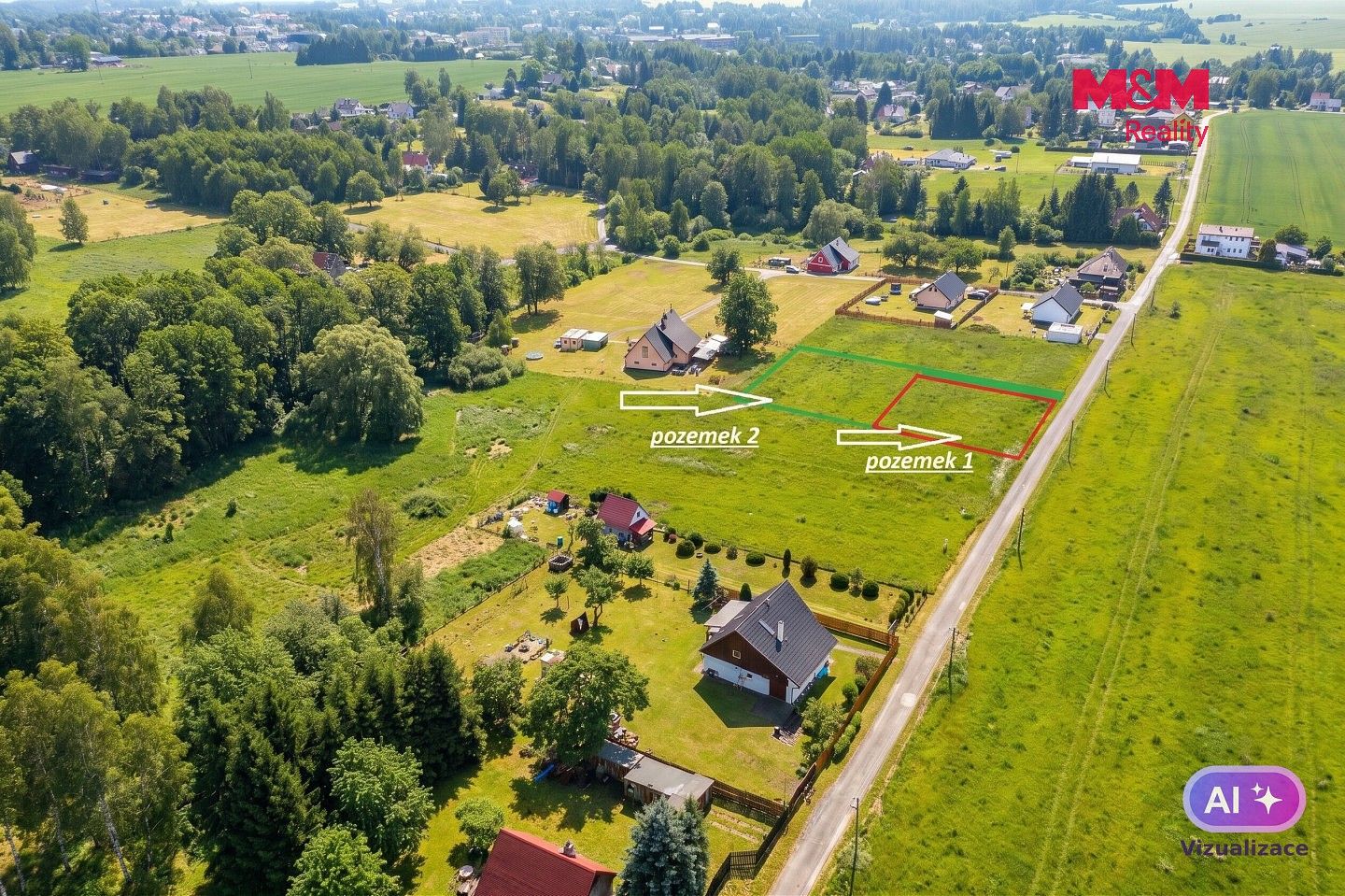 Prodej pozemek pro bydlení - Rumburk - Rumburk 3-Dolní Křečany, okres Děčín, Ústecký kraj - 2