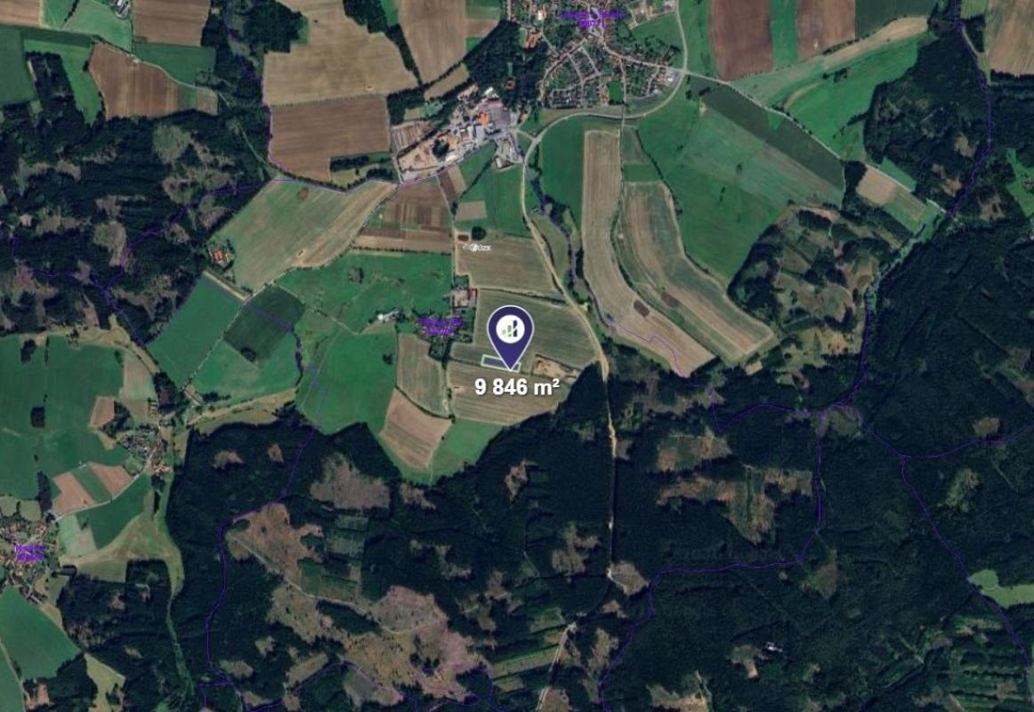 Zemědělské pozemky, Lukavec, 9 846 m² - 2