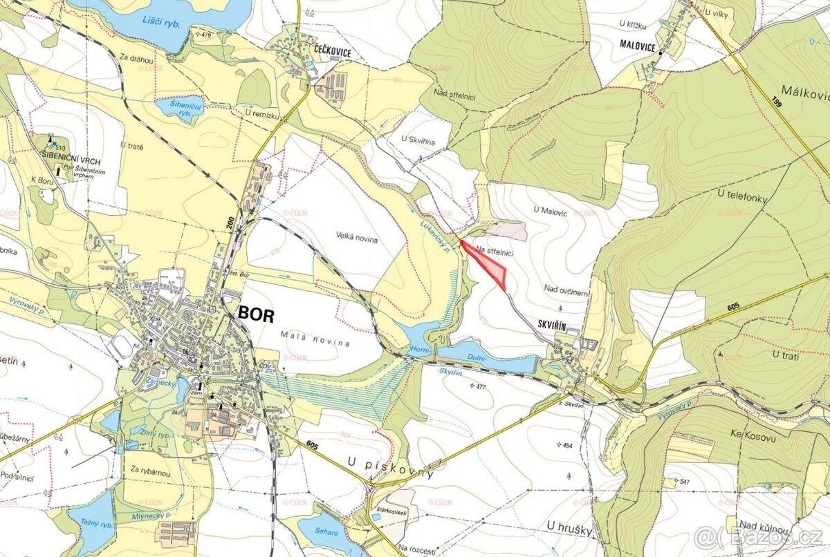 Prodej pozemek pro bydlení - Bor u Tachova, 348 02