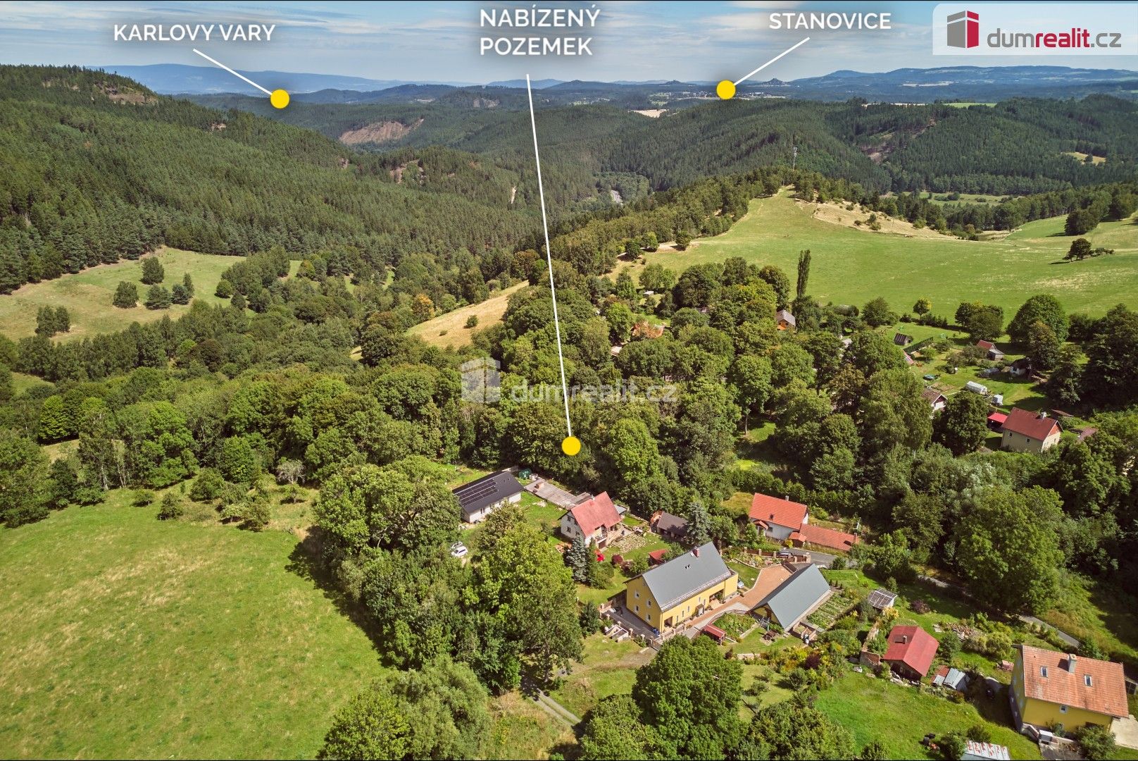 Prodej pozemek pro bydlení - Kfely, Horní Slavkov, 925 m²