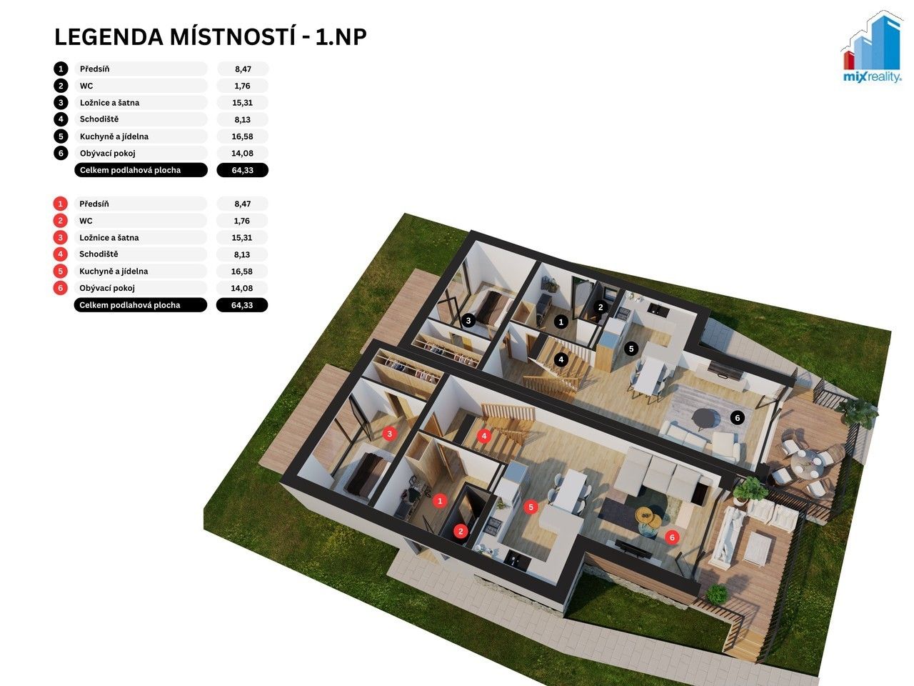 Prodej rodinný dům - Na Výhledech, Zbůch, 124 m²