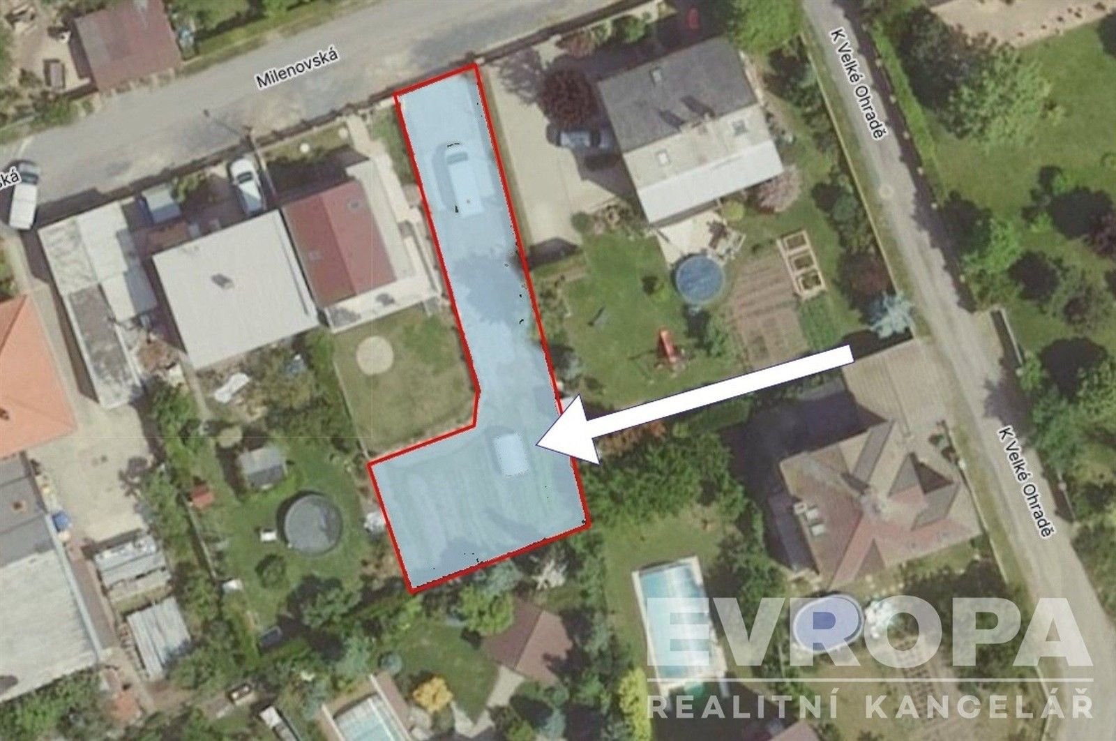 Prodej pozemek pro bydlení - Milenovská, Praha