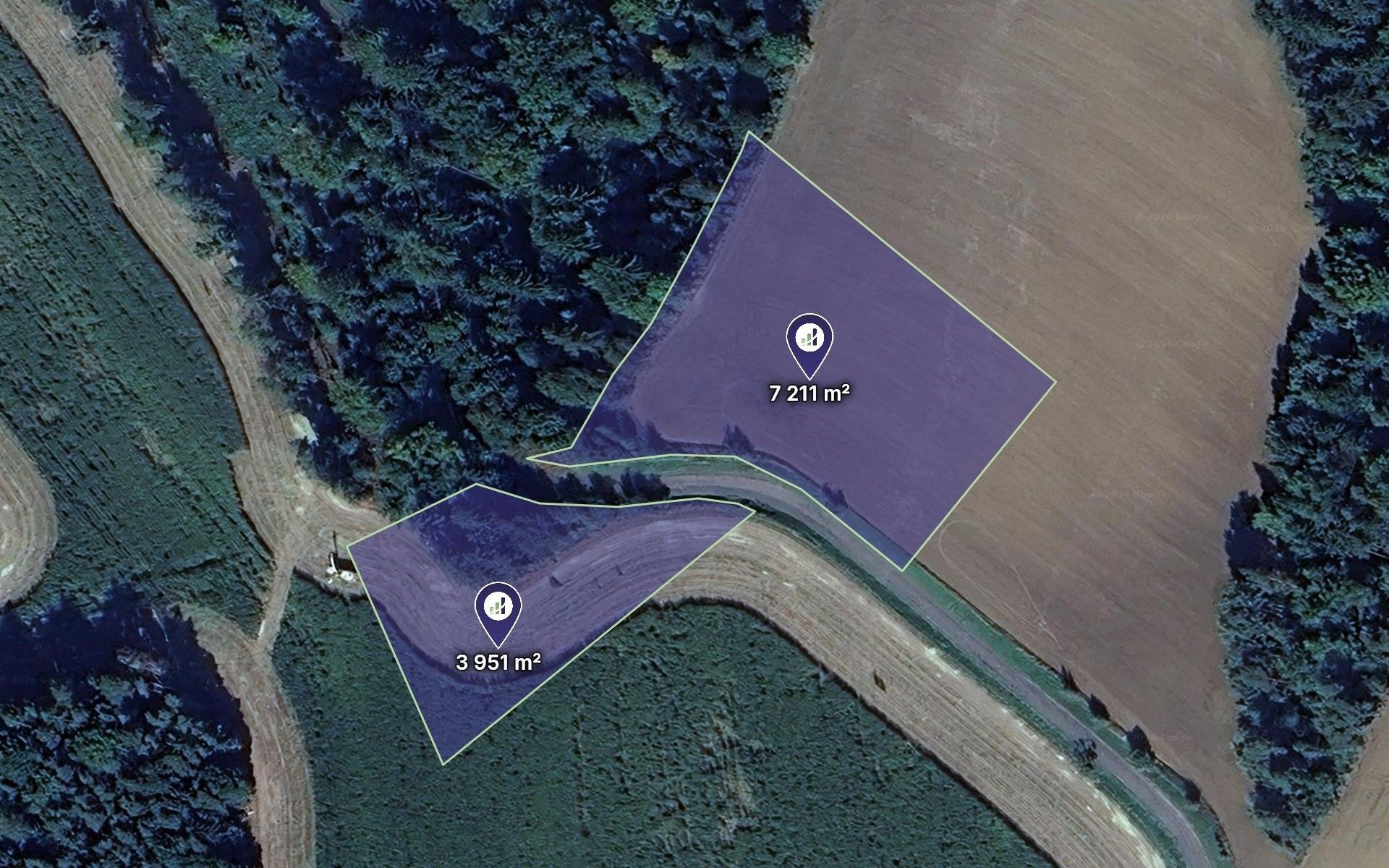 Louka, 9 302 m²