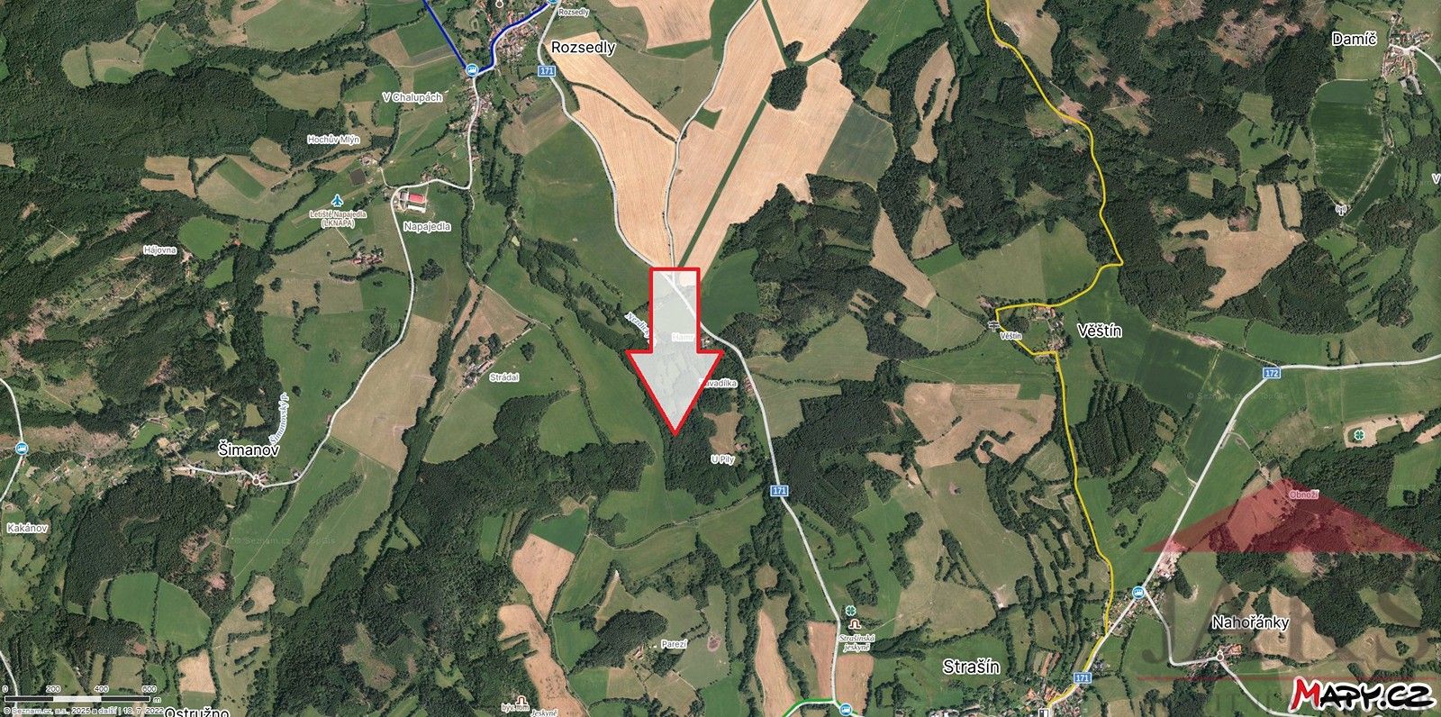 Prodej les - Žihobce, 5 m²