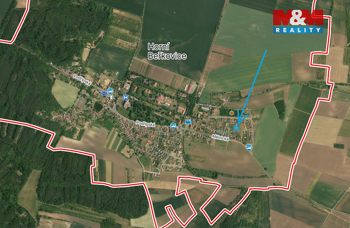 Pozemek pro bydlení · Horní Beřkovice, okres Litoměřice - 3