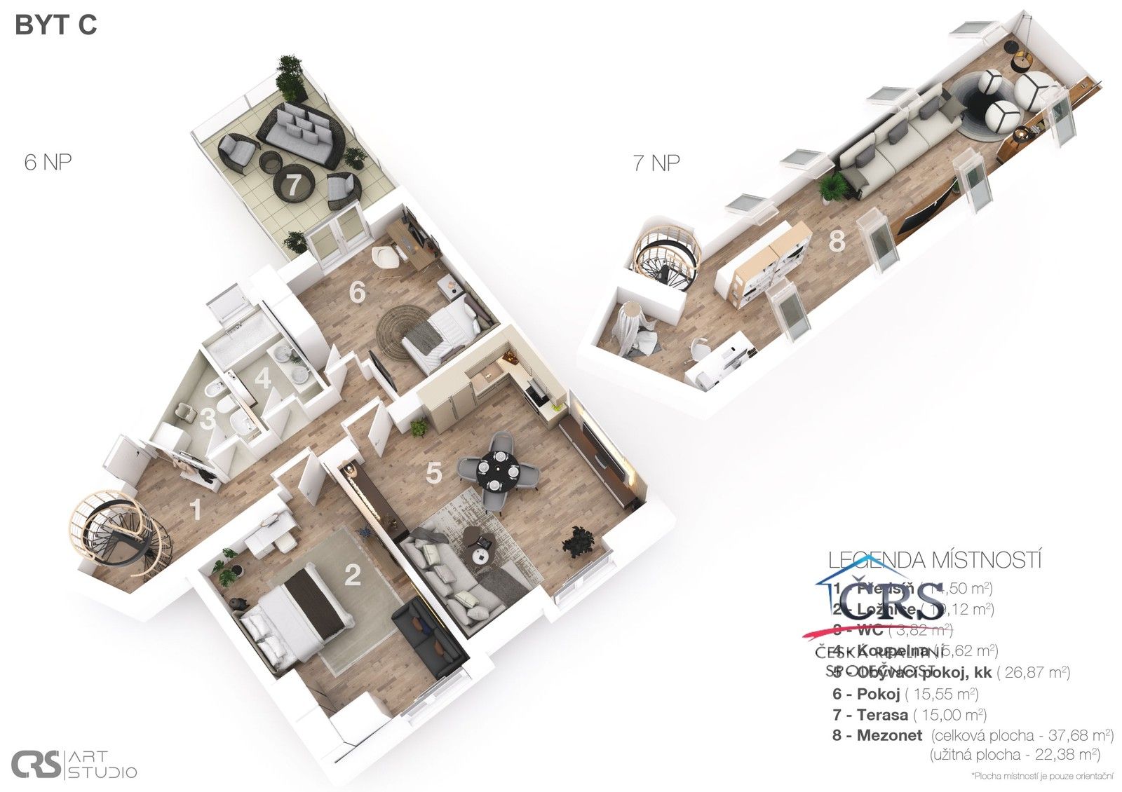 Prodej byt 3+kk - Na hutích, Praha, 112 m²