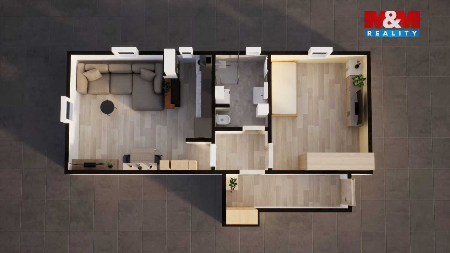 Prodej byt 2+1 - Ptácká, Mladá Boleslav, 49 m²