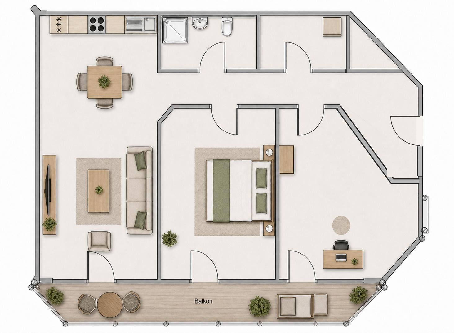 3+1, Dr.-Berndl-Straße 5 Memmingen Memmingen Bayern 87700, 101 m² - 1