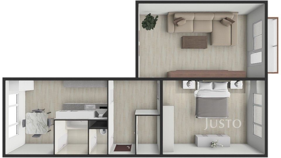 Byt 2+1 · 63 m² · Harantova 1725, Písek Budějovické Předměstí - 3