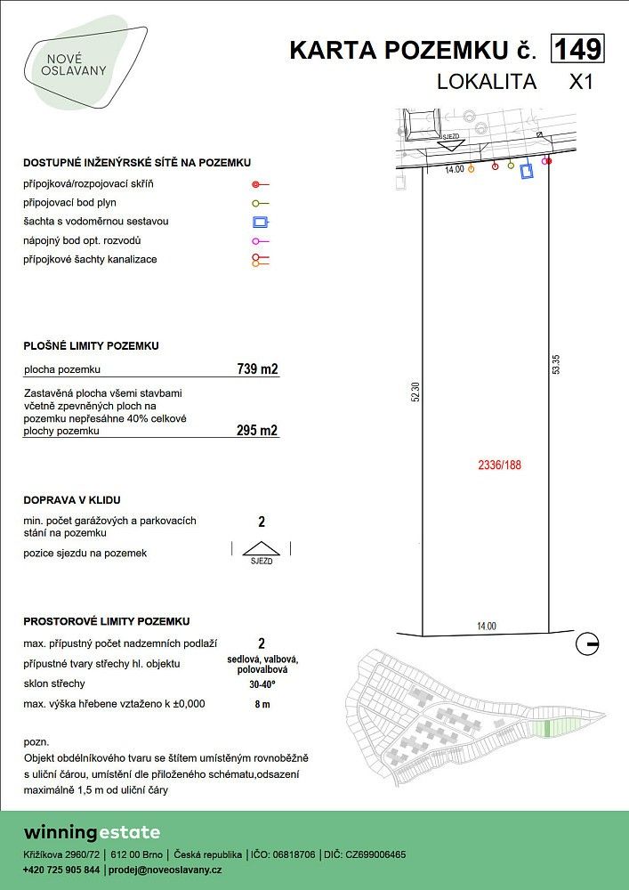 Prodej pozemek pro bydlení - Oslavany, okres Brno-venkov, Jihomoravský kraj - 5