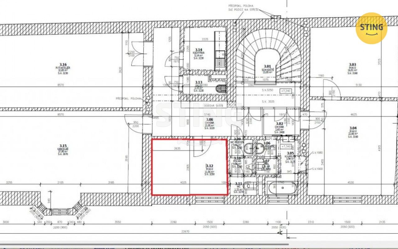 Kanceláře, Svatováclavská, Karviná, 11 m²