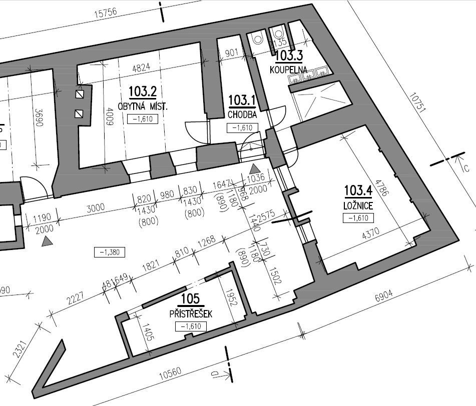 Byt 2+kk · 63 m² · Jenišovice - 4