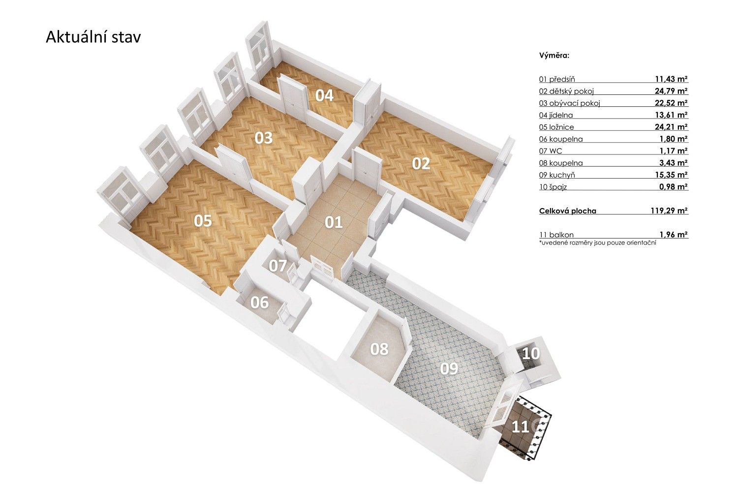 Byt 4+1 · 120 m² · Palackého, Praha 1 - Nové Město - 4