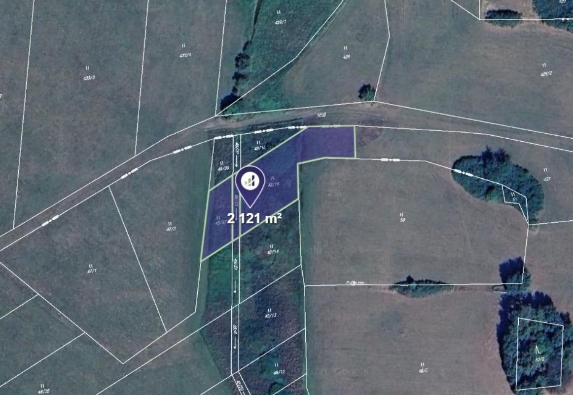 Louka, 2 121 m²
