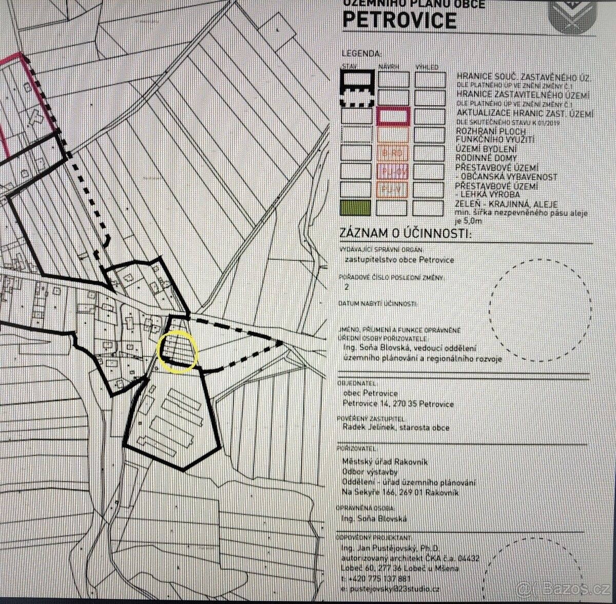 Pozemky pro bydlení, Petrovice u Rakovníka, 270 35 - 2