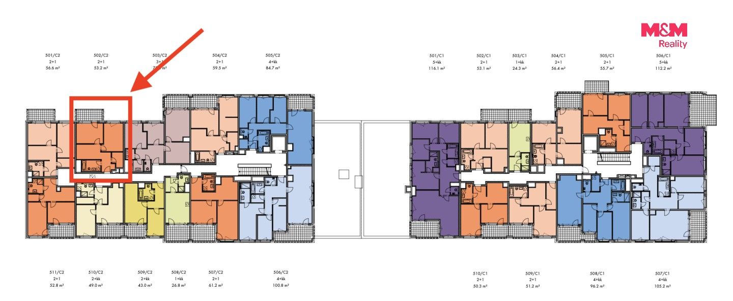 Byt 2+1 · 53 m² · Svitákova, Praha - 4