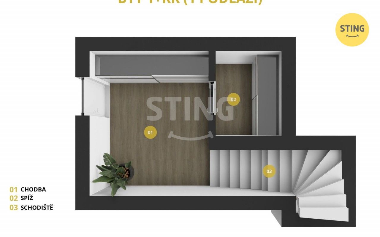 Byt 1+kk · 47 m² · Hviezdoslavova, Opava - 3