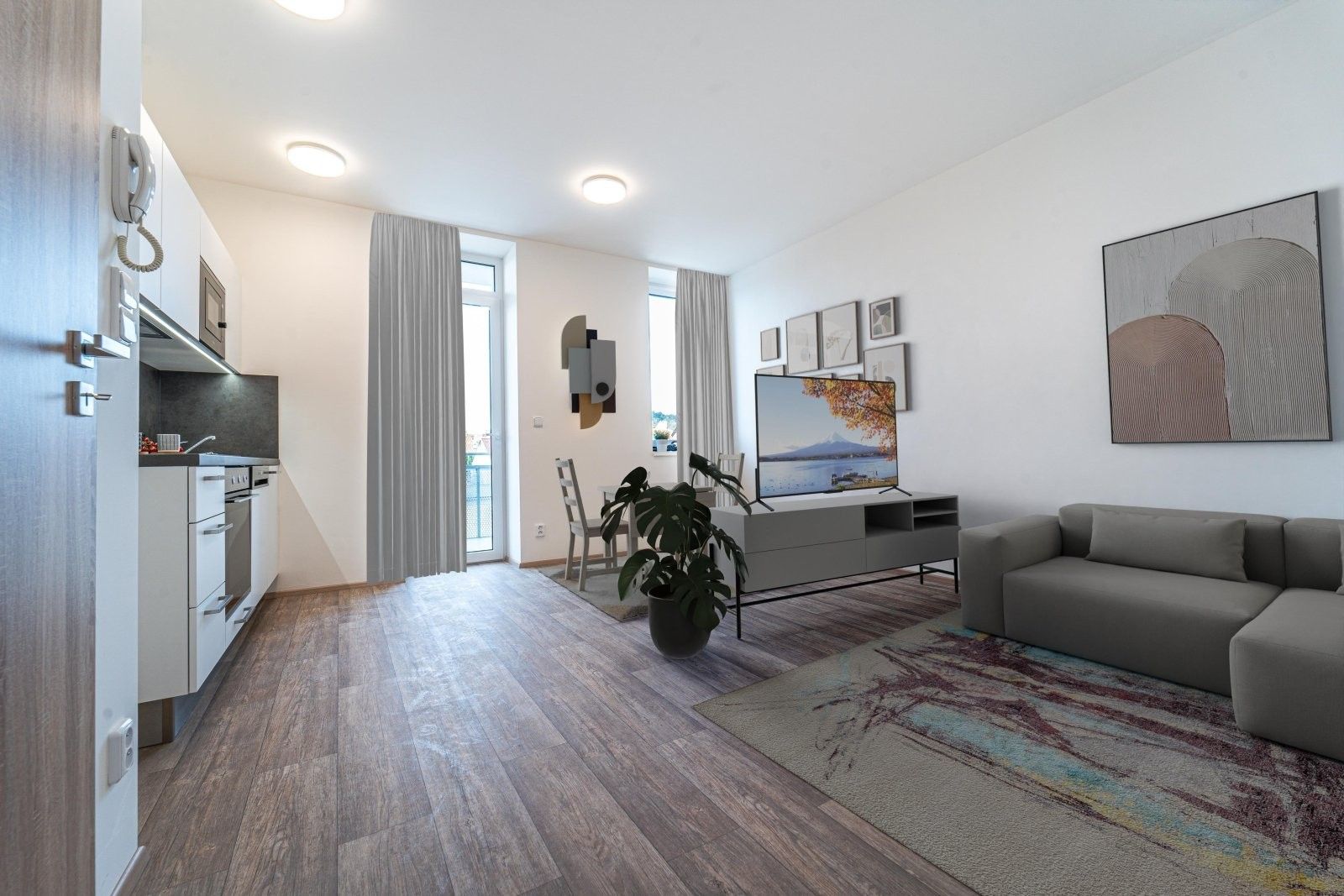 Pronájem byt 1+kk - Slovácké brigády,Mikulov,Mikulov, 30 m²