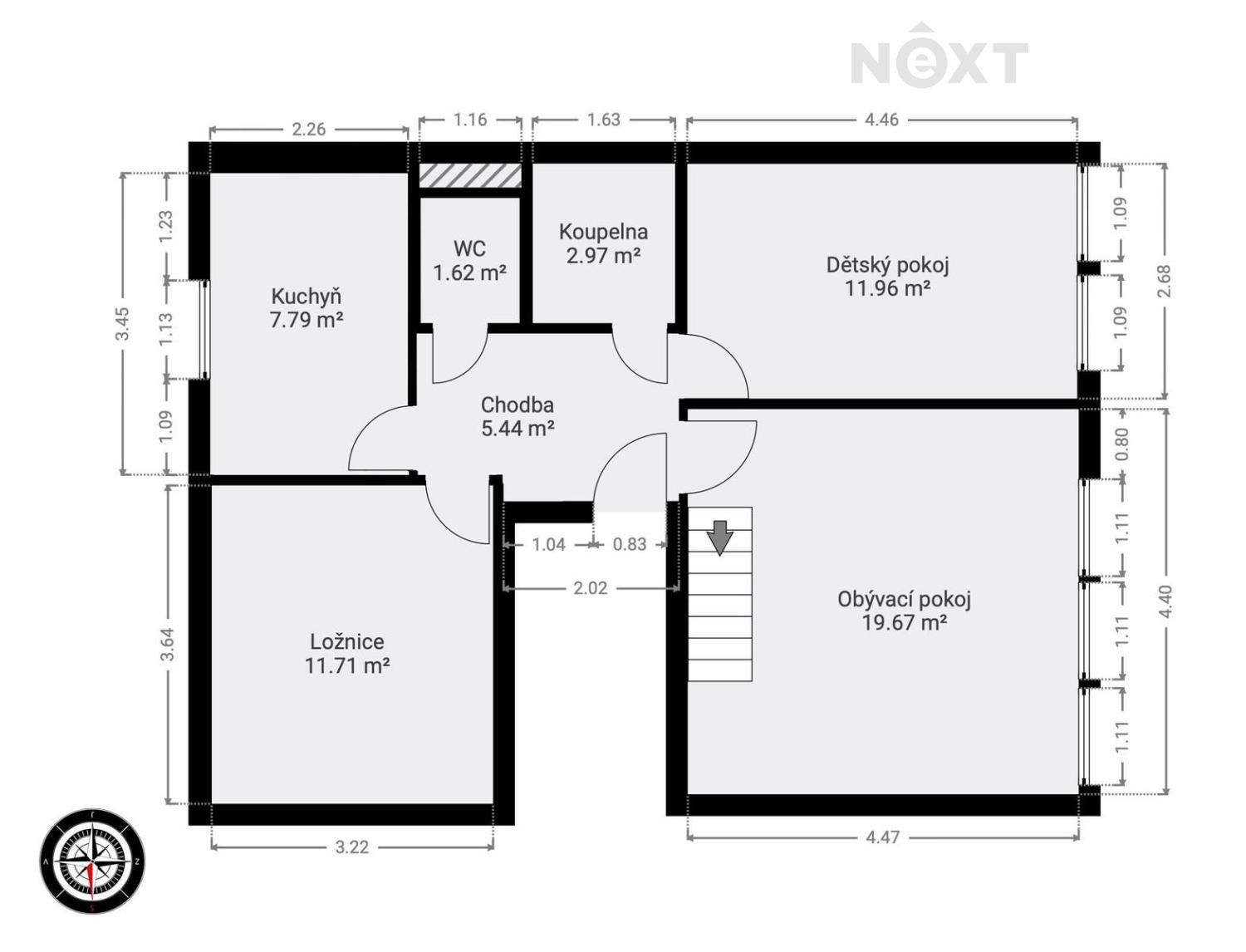 Prodej byt 3+1 - V Poříčí 460, Doudleby nad Orlicí, 97 m² - 5