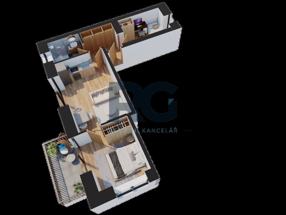 Byt 3+kk · 51 m² · Velešínská 405, Praha Letňany - 3