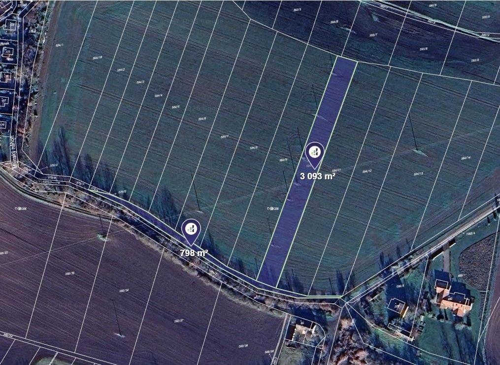 Zemědělské pozemky, Březno, 3 150 m²