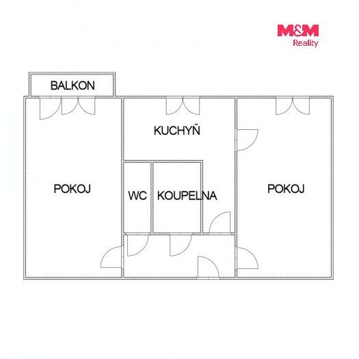 Byt 2+1 · 54 m² · Haškova, Karviná - 4
