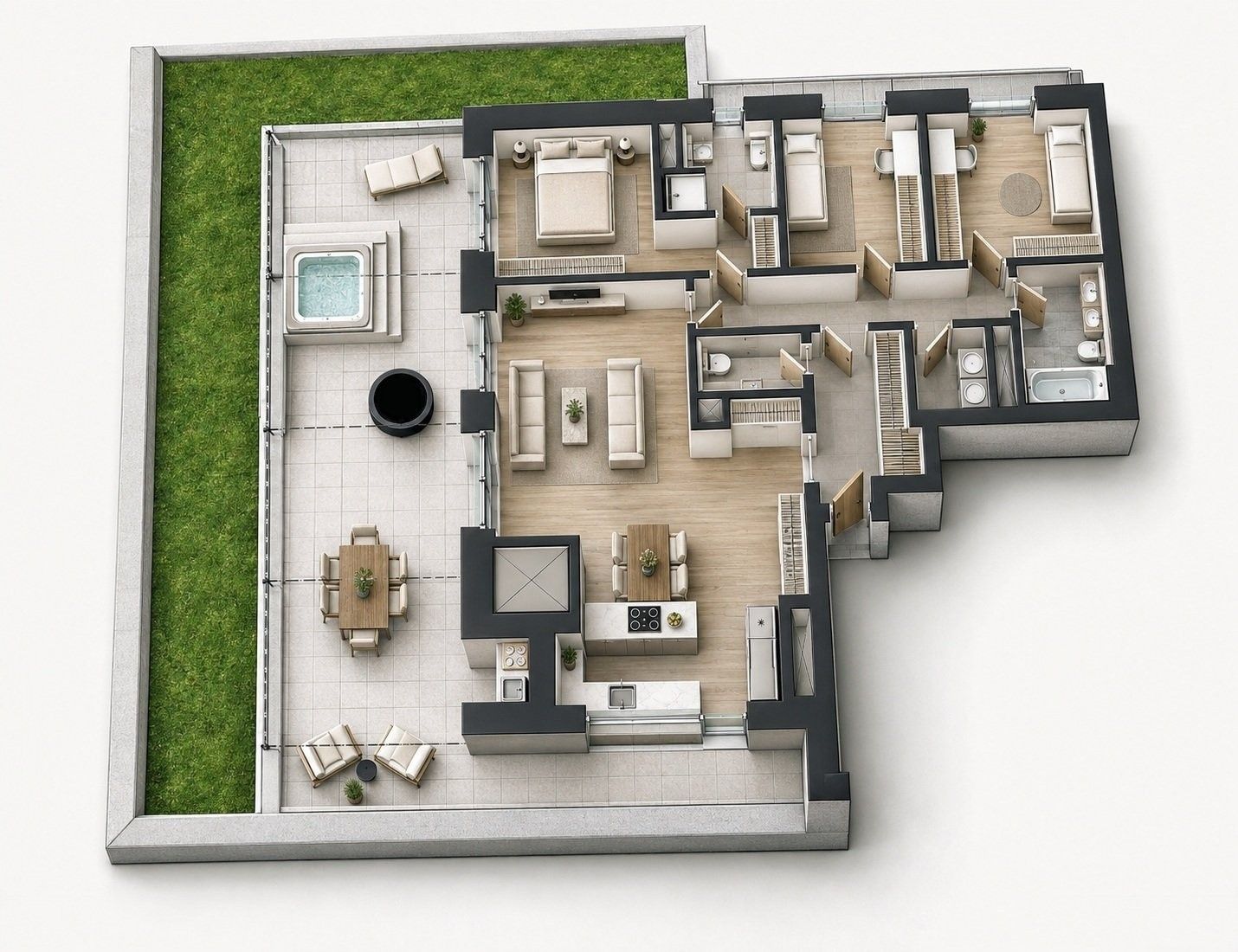 Byt 4+kk · 132 m² · Nádražní, Praha - 3