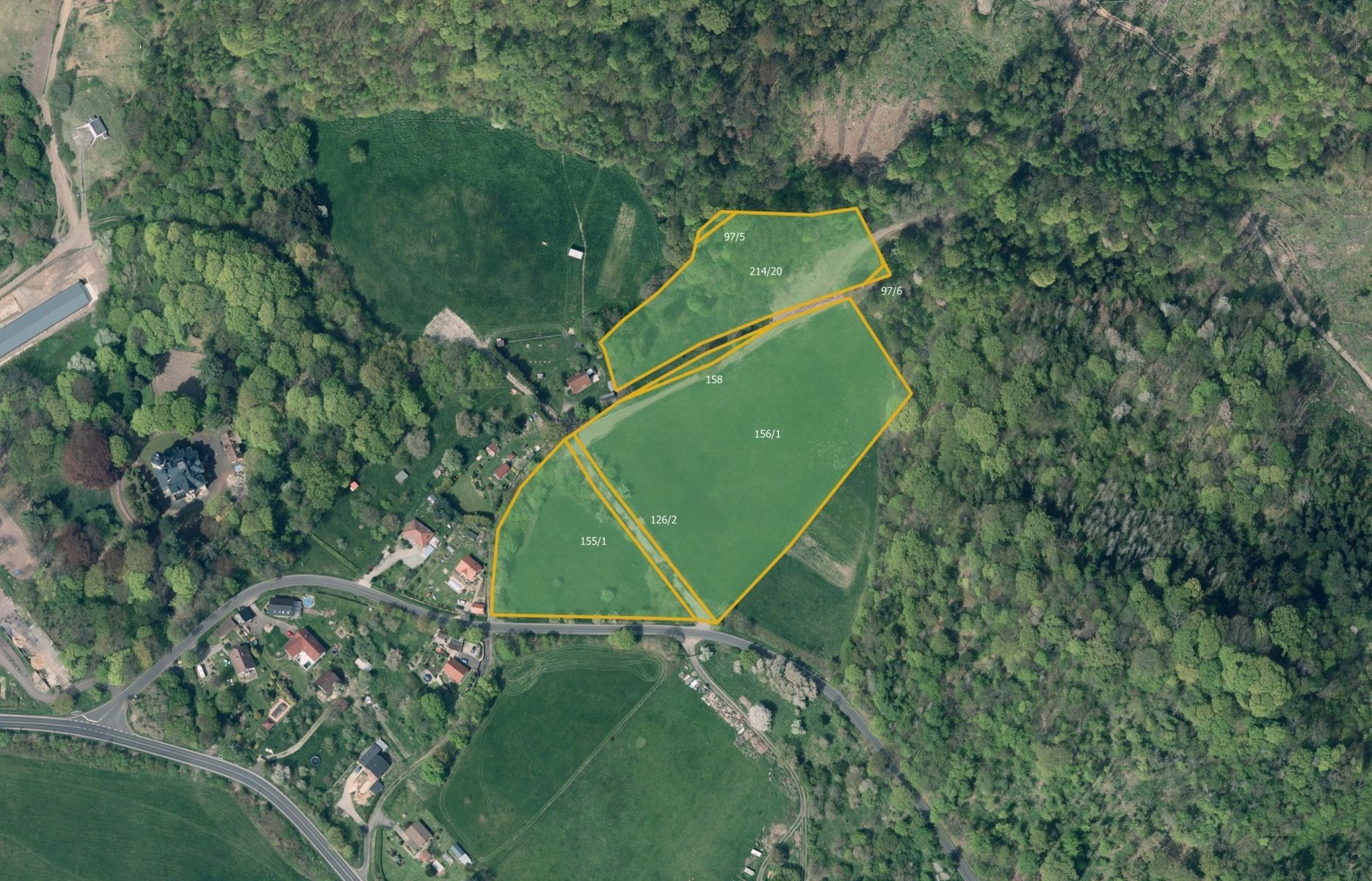 Zemědělské pozemky, XXVII-Březiny, Děčín