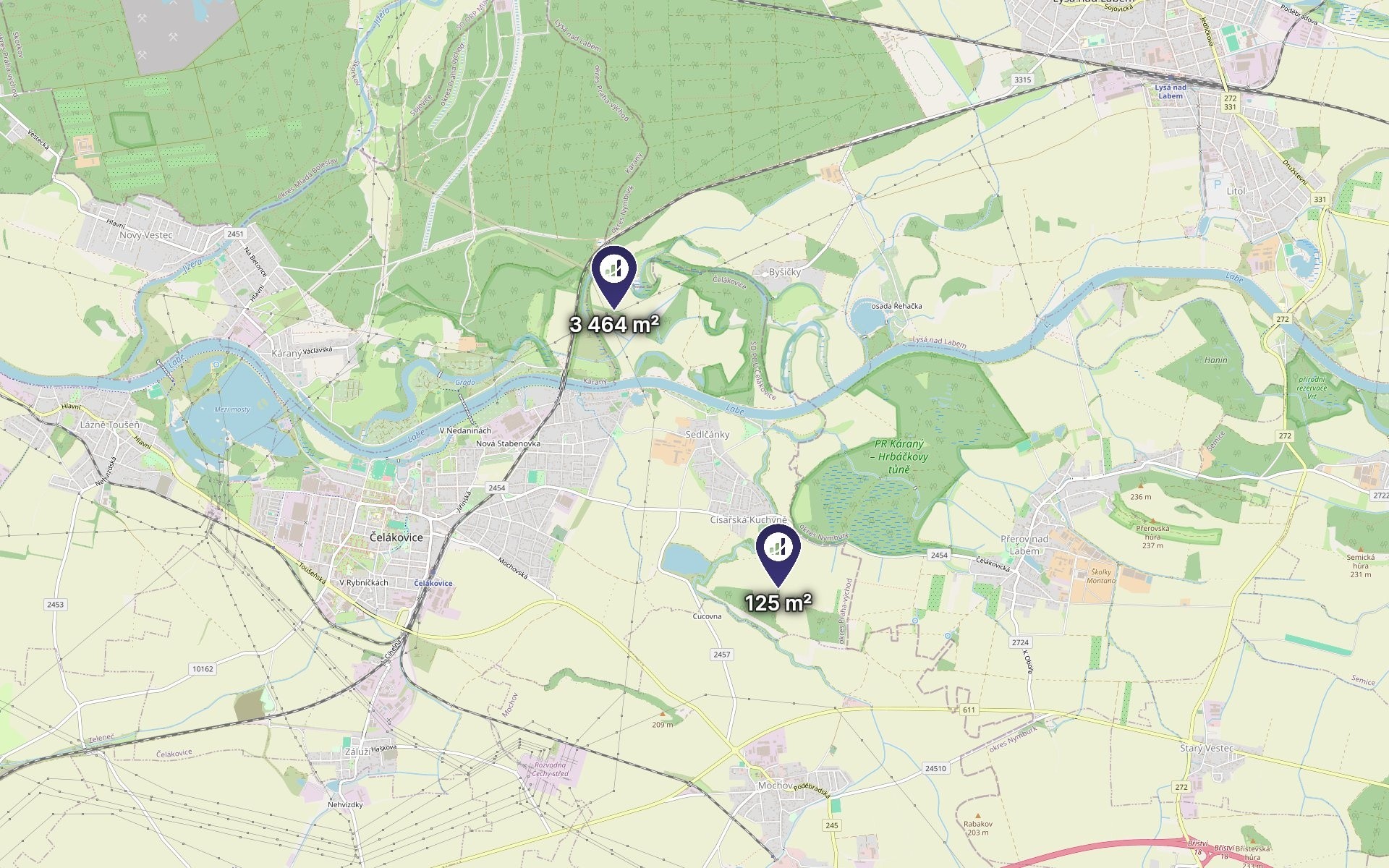 Louka · 3 589 m² · Čelákovice - 4