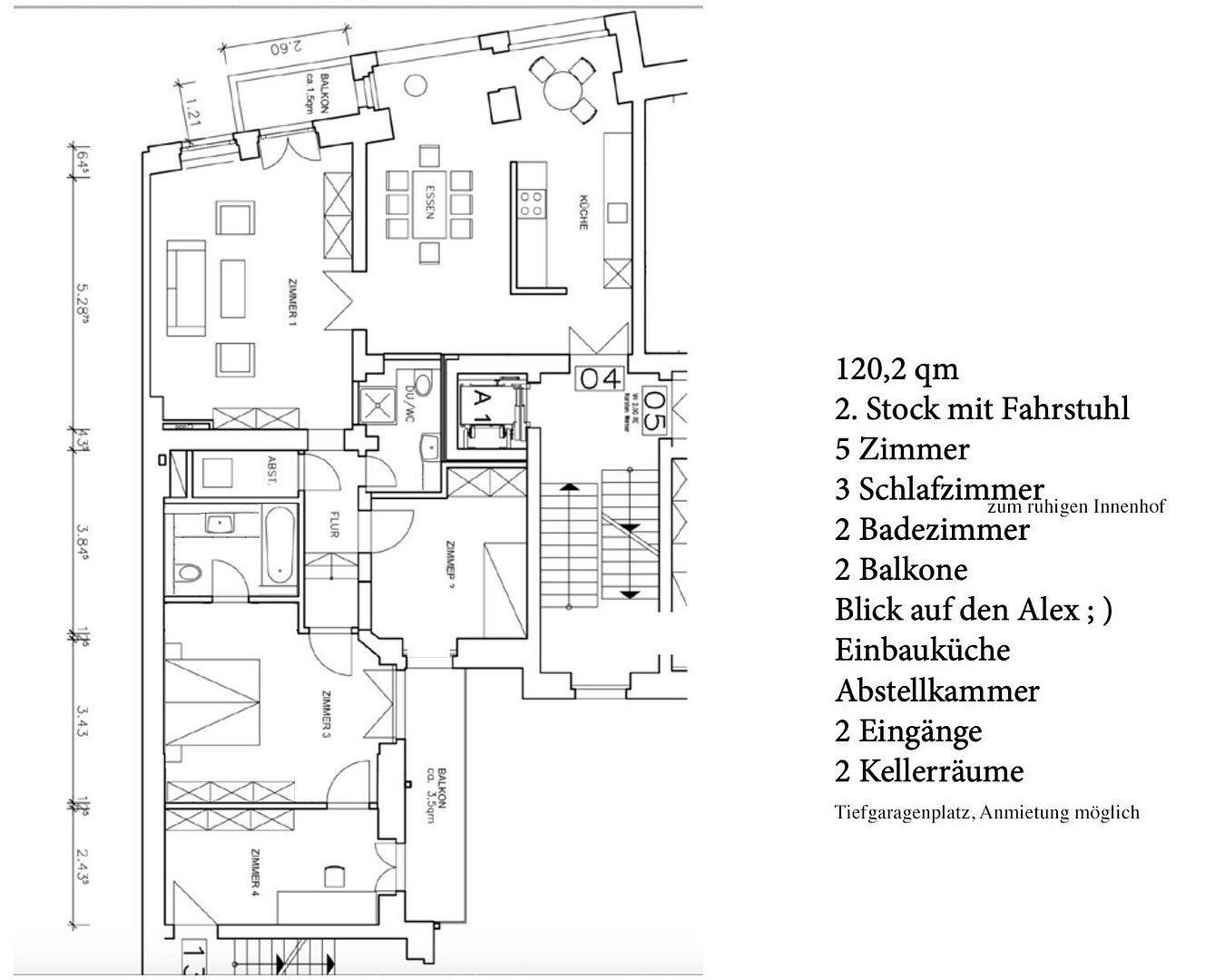 4+1, Berlin Prenzlauer Berg Berlin 10405, 120 m² - 1