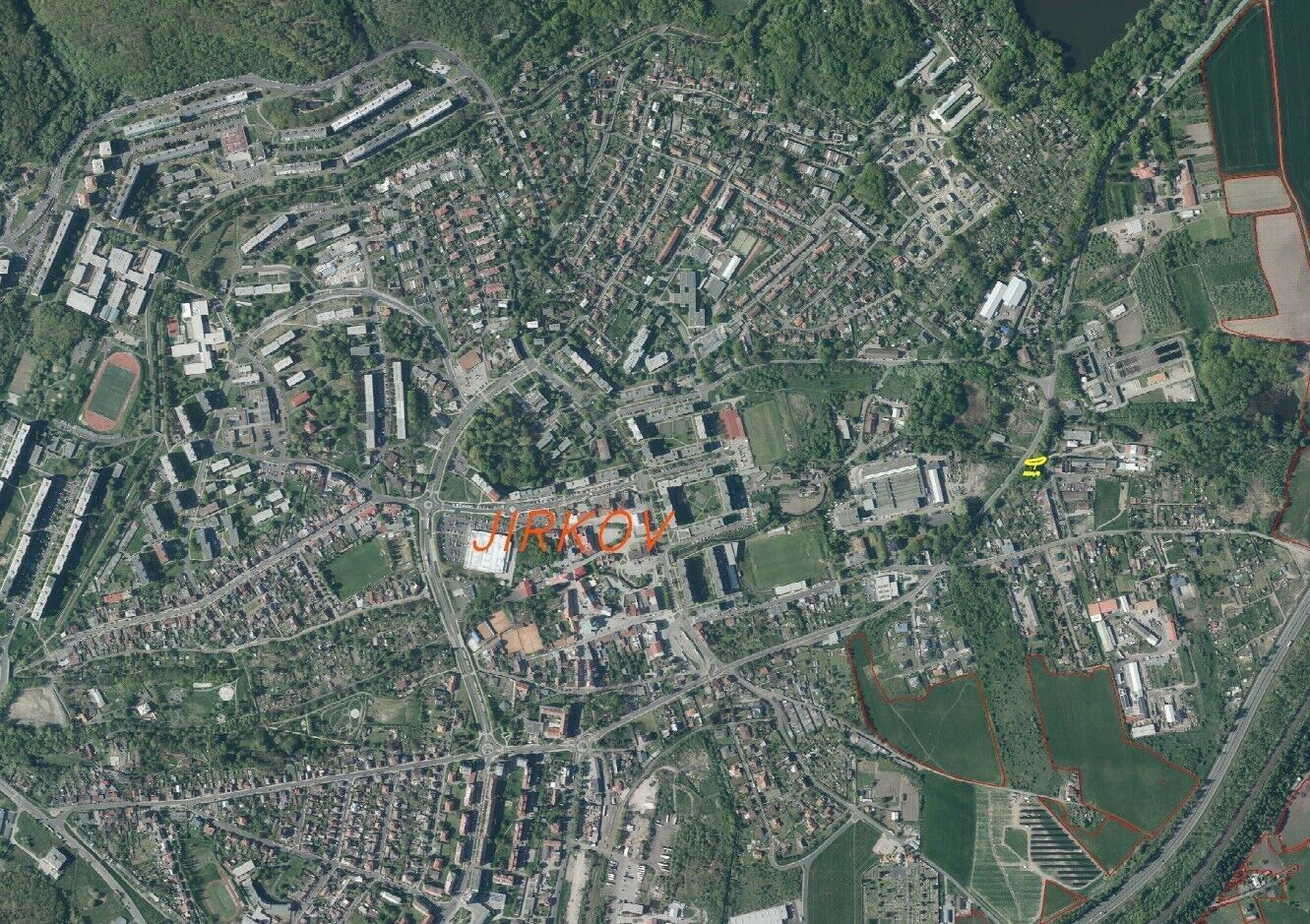 Prodej pozemek - Jirkov, 216 m²