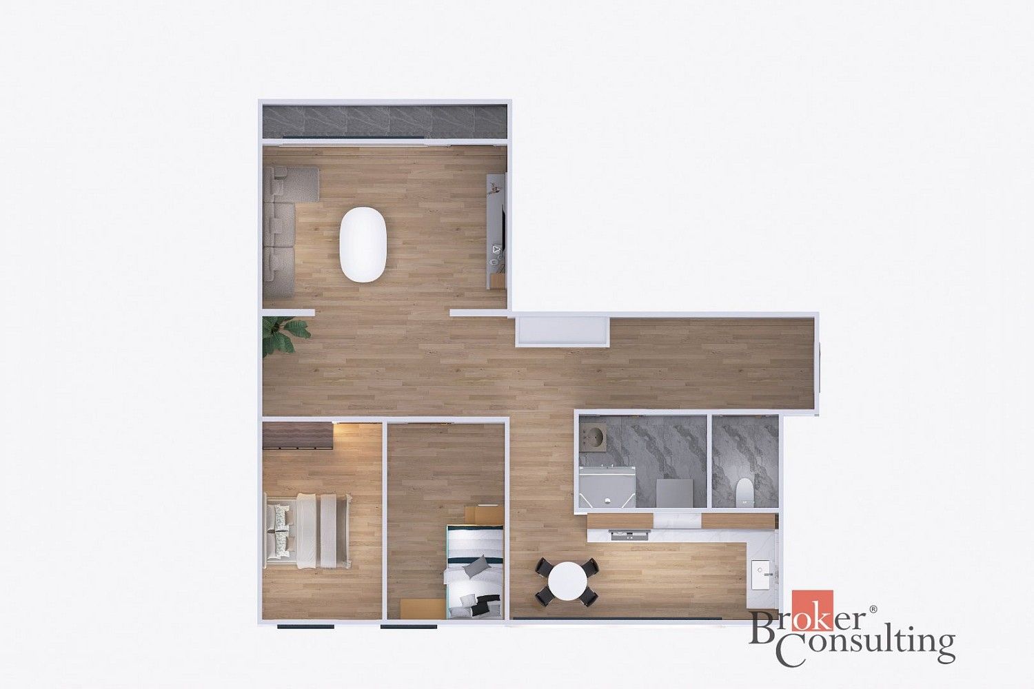 Byt 3+1 · 71 m² · Žlutická, Plzeň - Bolevec - 4
