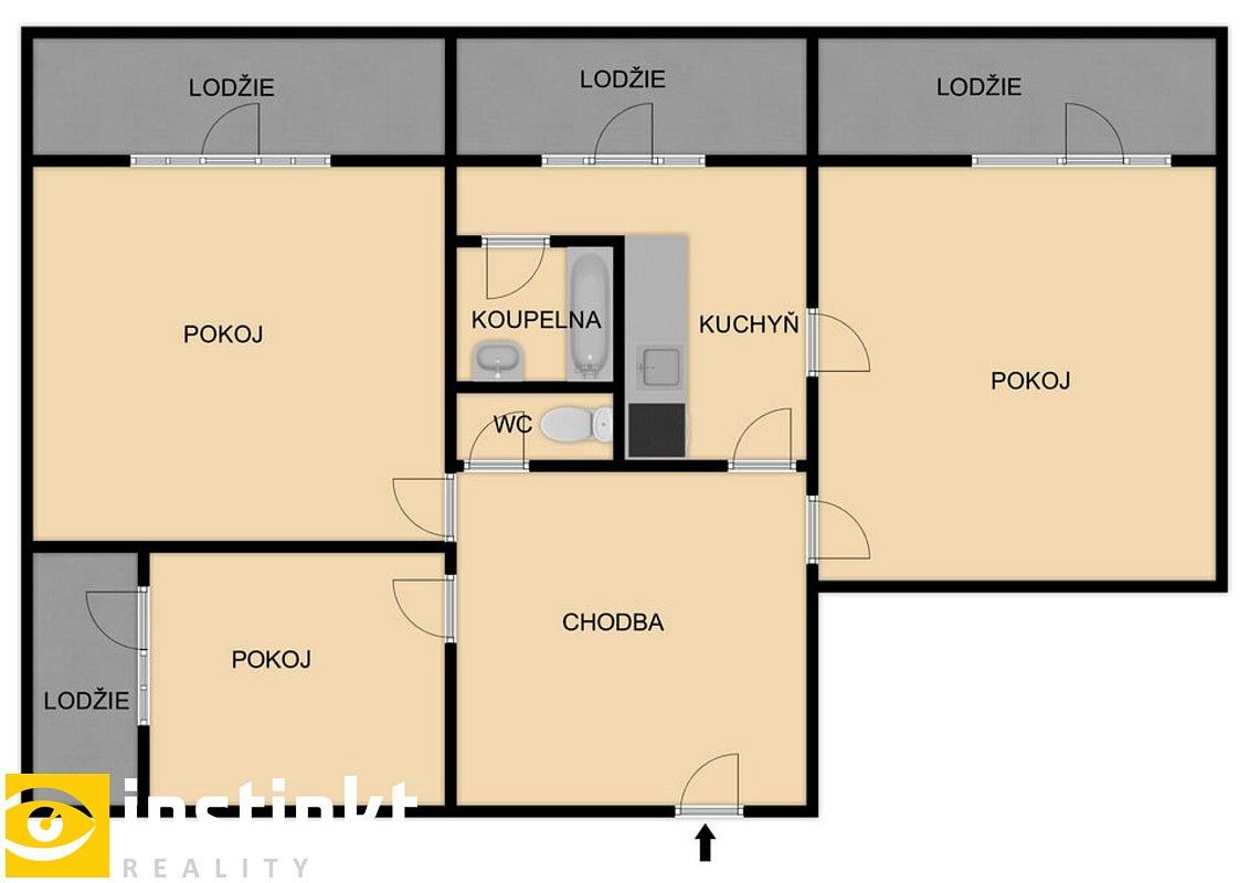 3+1, Plzeň - Doudlevce, okres Plzeň-město, Plzeňský kraj, 78 m² - 2