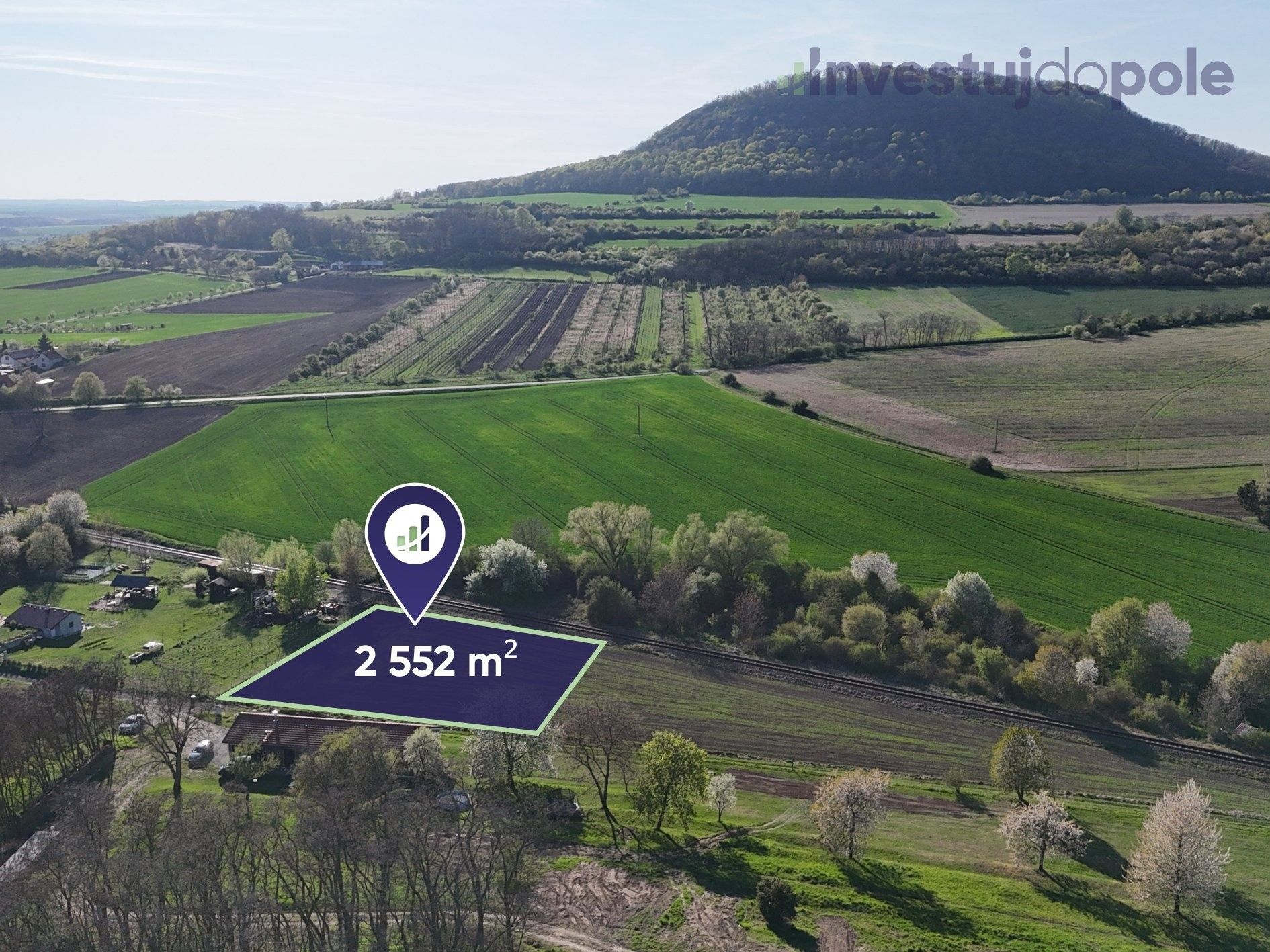 Zemědělské pozemky, Ctiněves, 2 552 m²