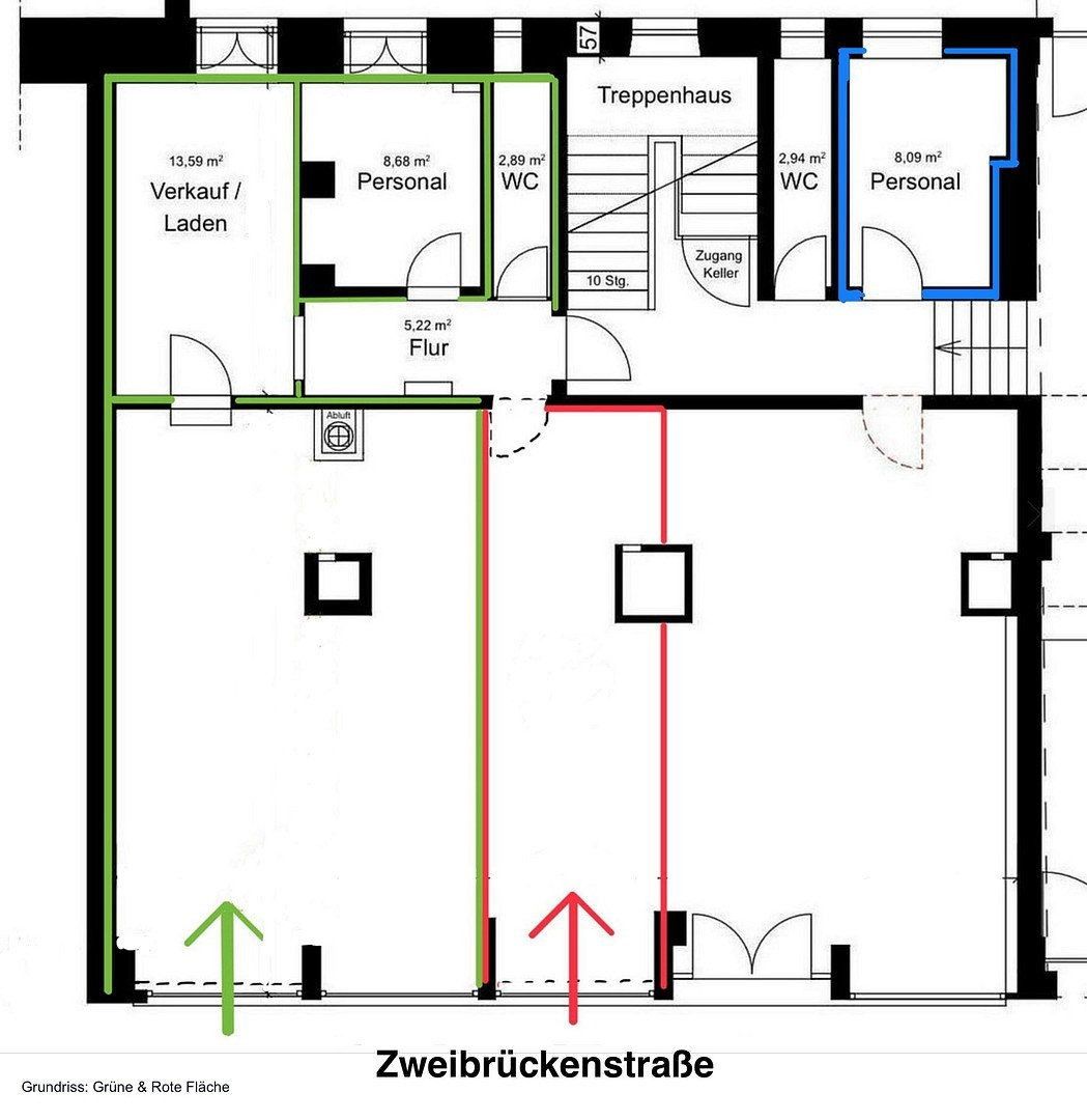 Obchodní prostory, Zweibrückenstrasse 3 München Lehel Bayern 80331, 32 m² - 2