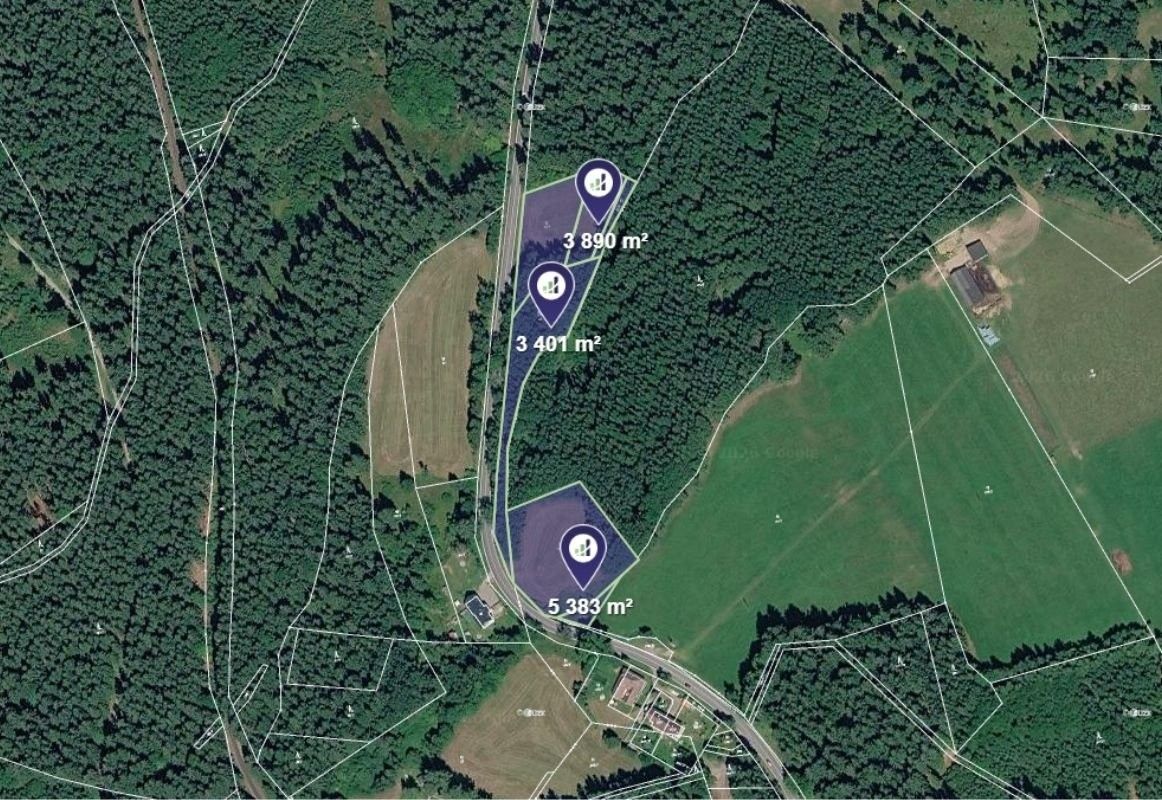 Louka, 12 674 m²