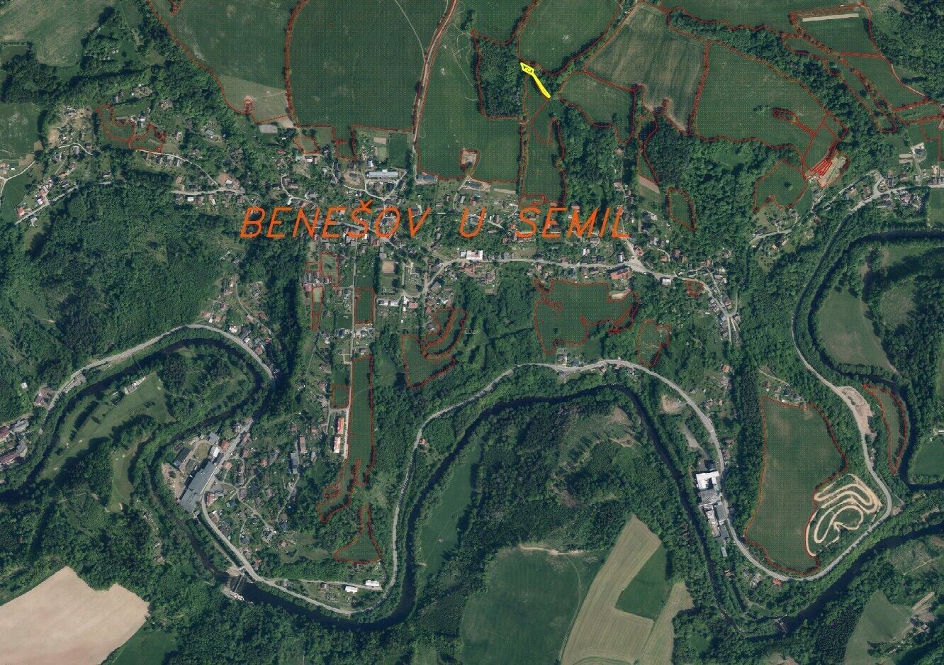 Prodej zemědělský pozemek - Benešov u Semil, 606 m²