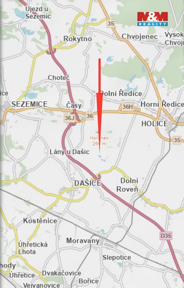 Prodej zemědělský pozemek - Dolní Roveň - Komárov, okres Pardubice - 5