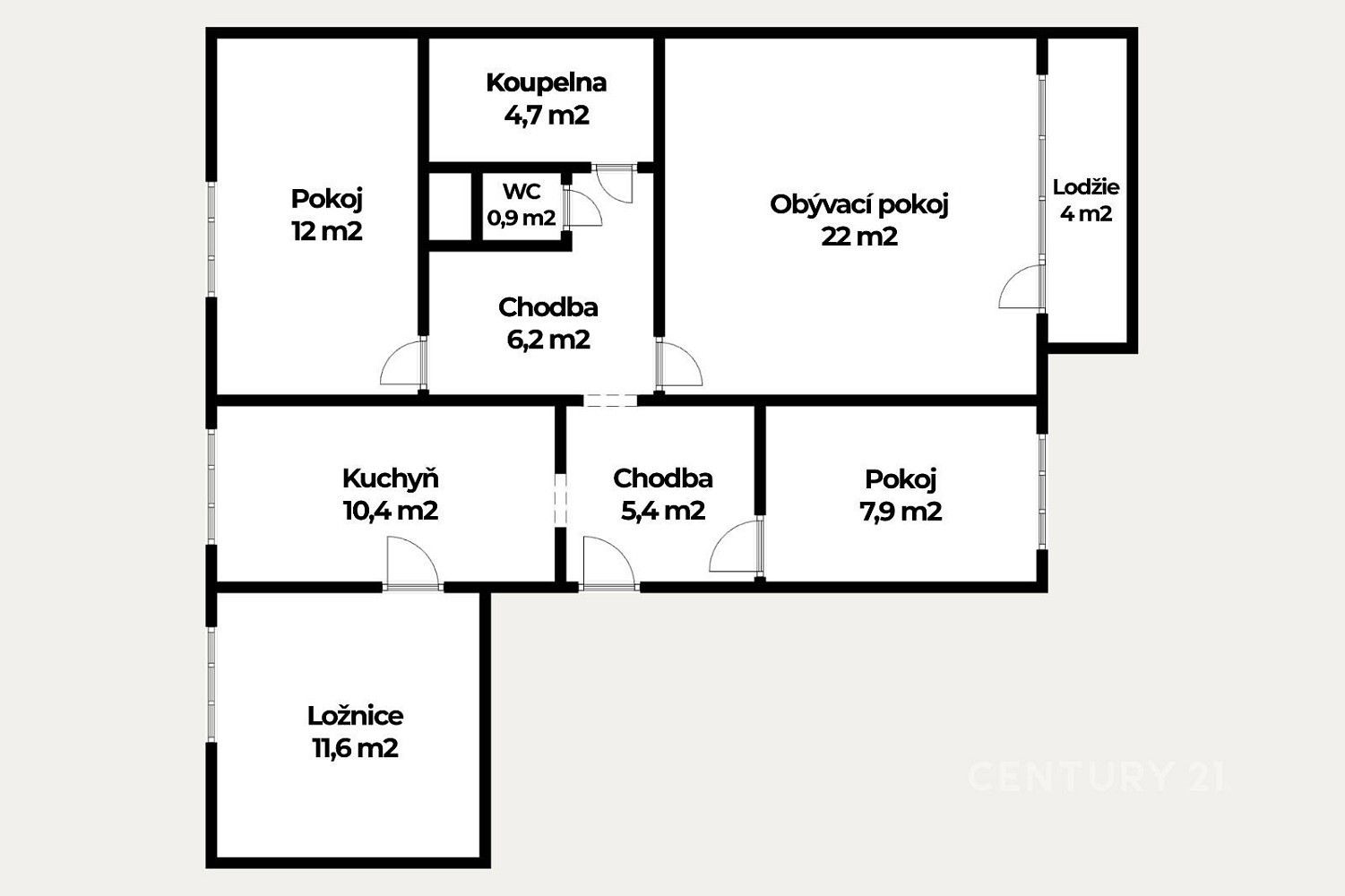 Byt 4+1 · 81 m² · Vyklická, Chlumec, okres Ústí nad Labem - 4