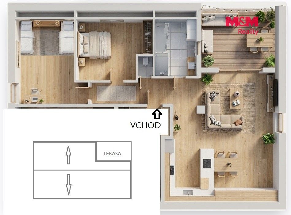 3+kk, Starý mlýn, Chotěšov, 106 m² - 2