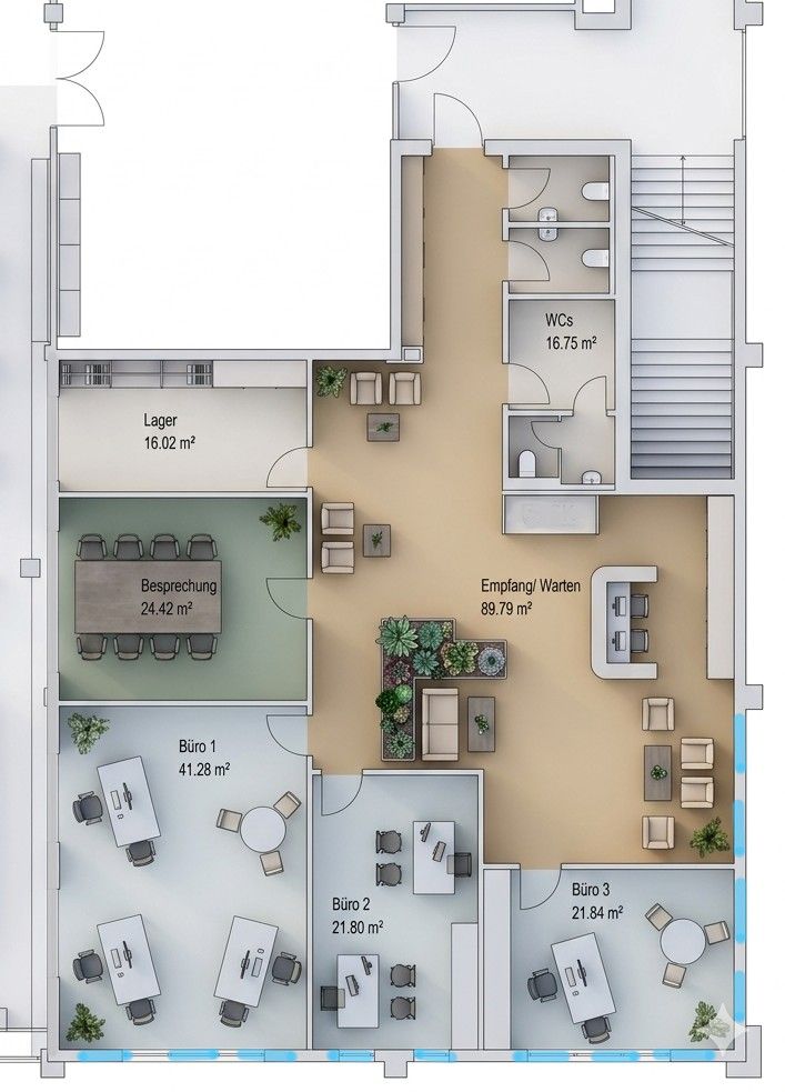 Kanceláře, Hauptstr. 36c, , Bádensko-Württembersko, 1 500 m² - 2