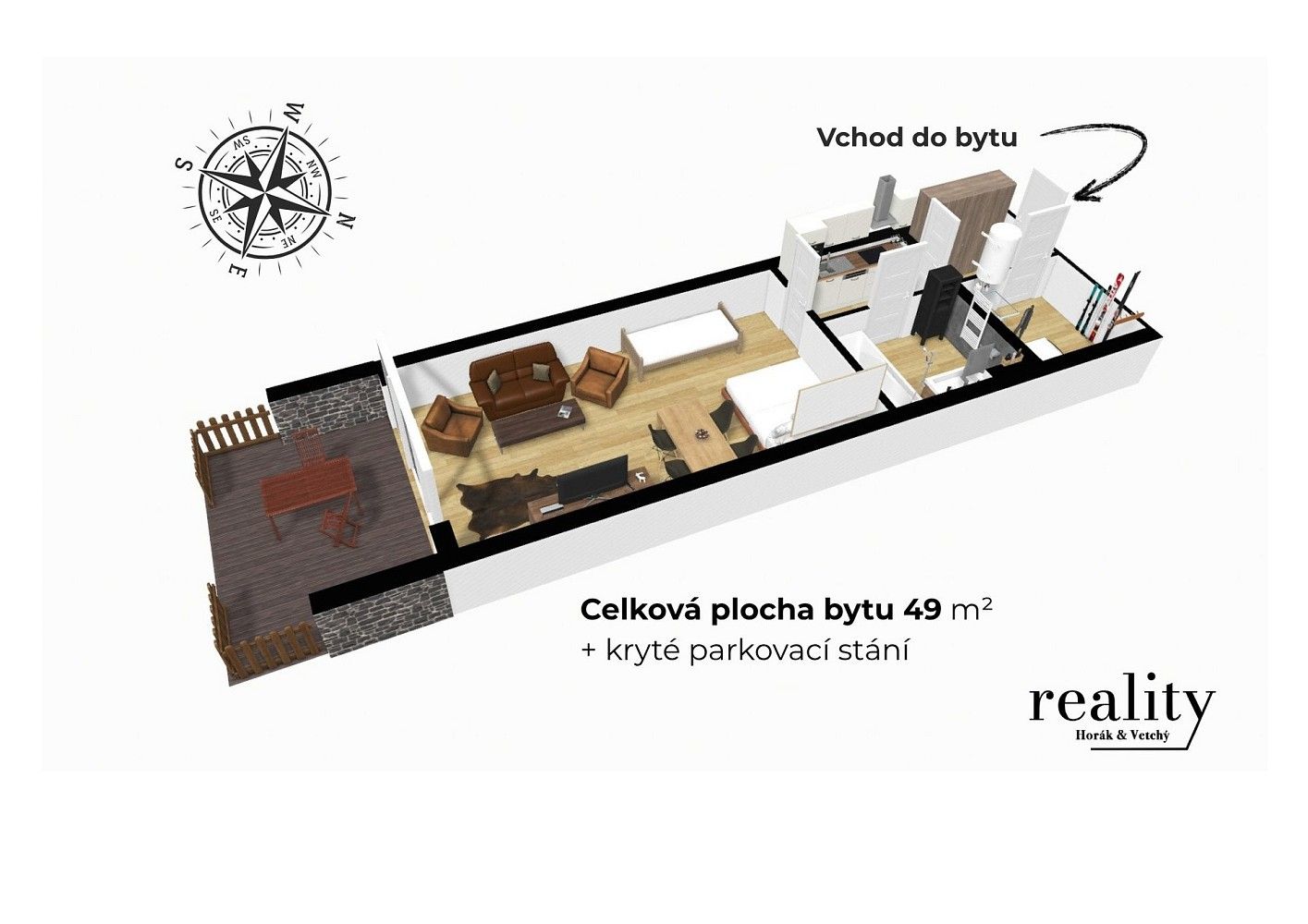Byt 1+kk · 49 m² · Říčky v Orlických horách, okres Rychnov nad Kněžnou - 3