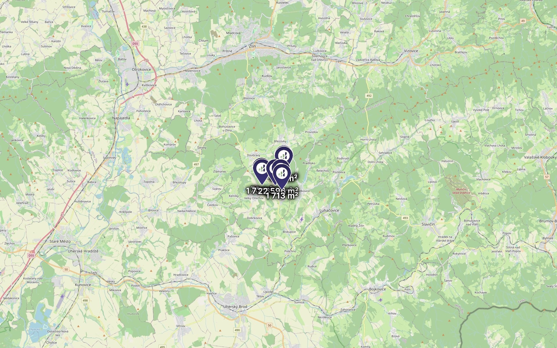 Prodej louka - Hřivínův Újezd, 10 348 m² - 5