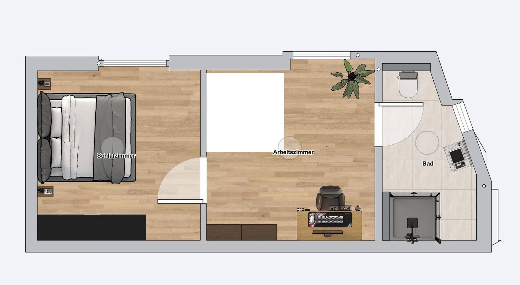Byt 2+kk · 60 m² · Brombergerstraße 19 Wuppertal Barmen Nordrhein-Westfalen 42283 - 4