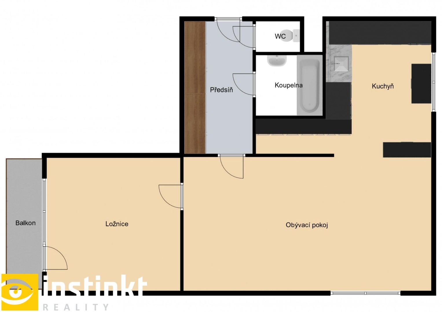 2+kk, Studentská, Mělník, 52 m² - 2