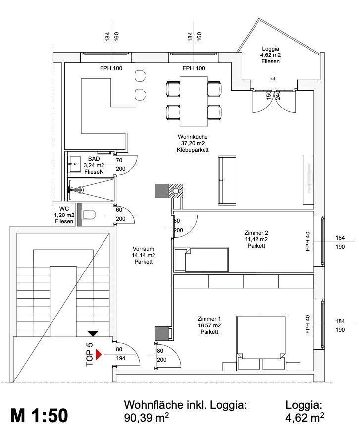 3+1, Schwenkgasse 18 Wien 12. Bezirk Wien 1120, 90 m² - 2
