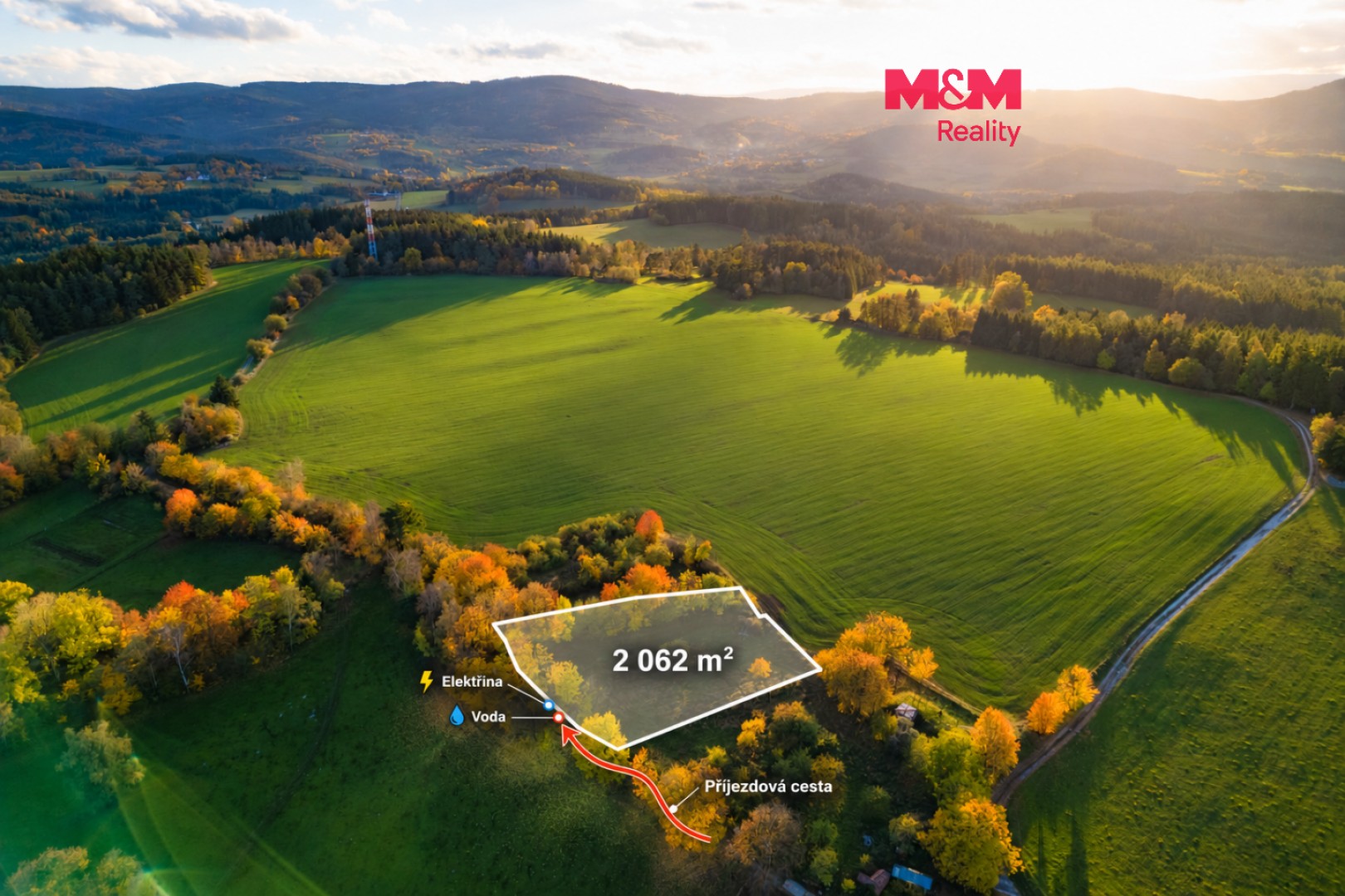 Pozemek pro bydlení, 2 062 m²