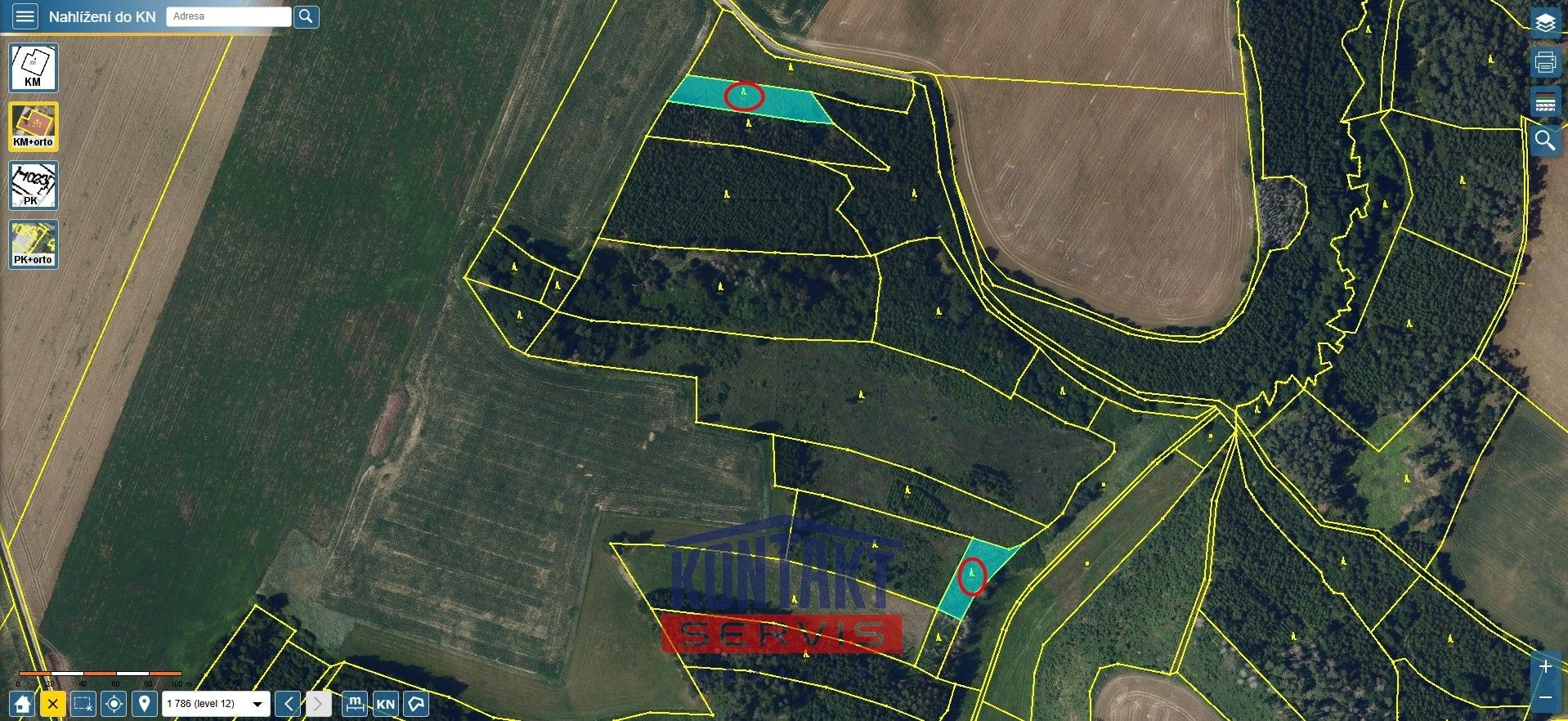 Prodej les - Vadín, Okrouhlice